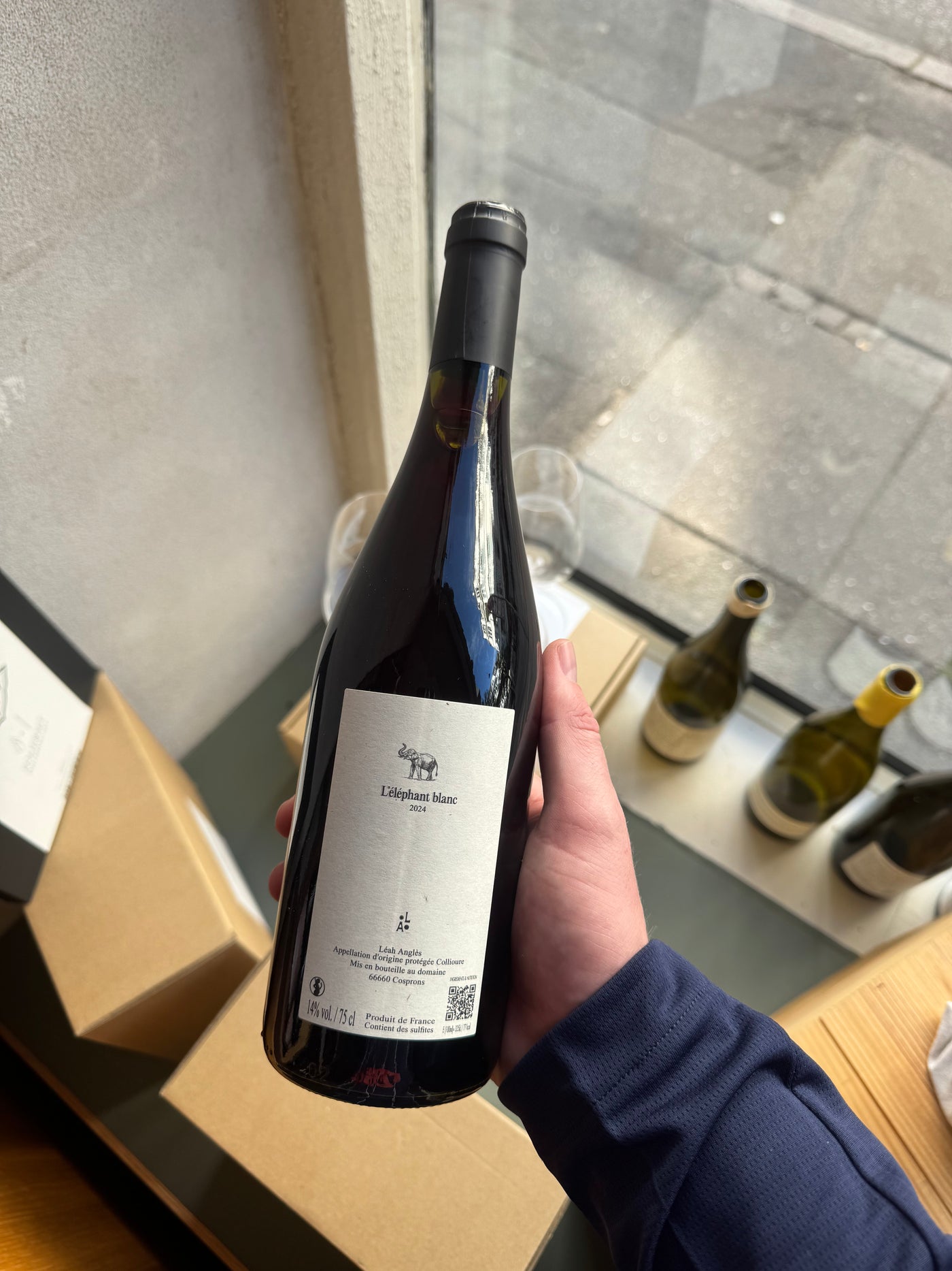 Léah Anglés L'éléphant Blanc 2024, rødvin fra Banyuls-sur-Mer