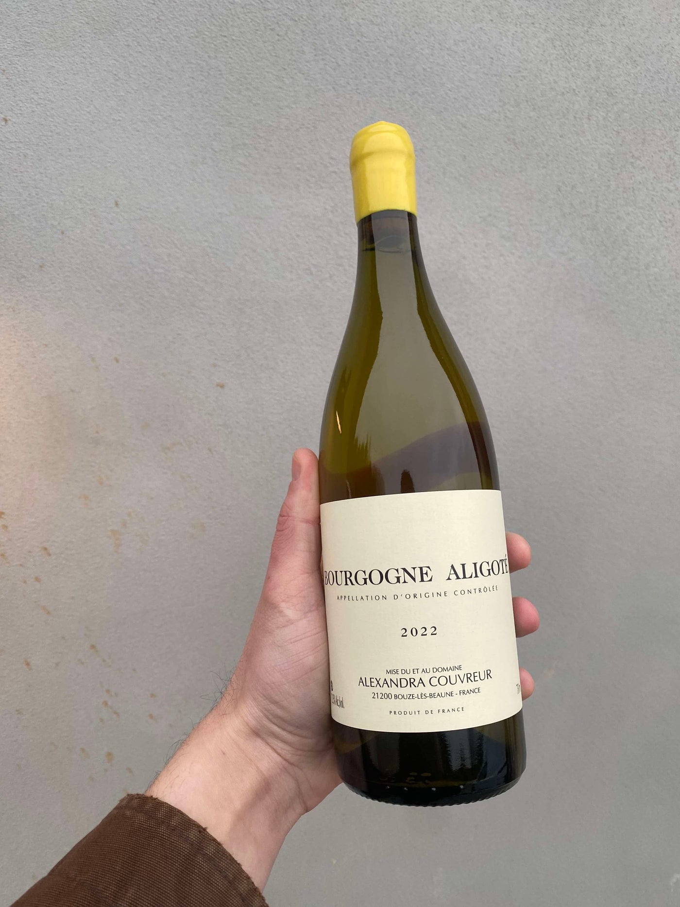 Domaine Alexandra Couvreur Bourgogne Aligoté 'Historic' 2022, hvidvin fra Bourgogne
