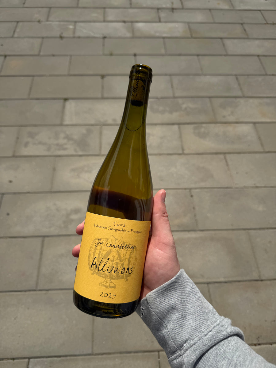 Joe Chandellier Alluvions Blanc 2025, hvidvin fra Languedoc-Roussillon